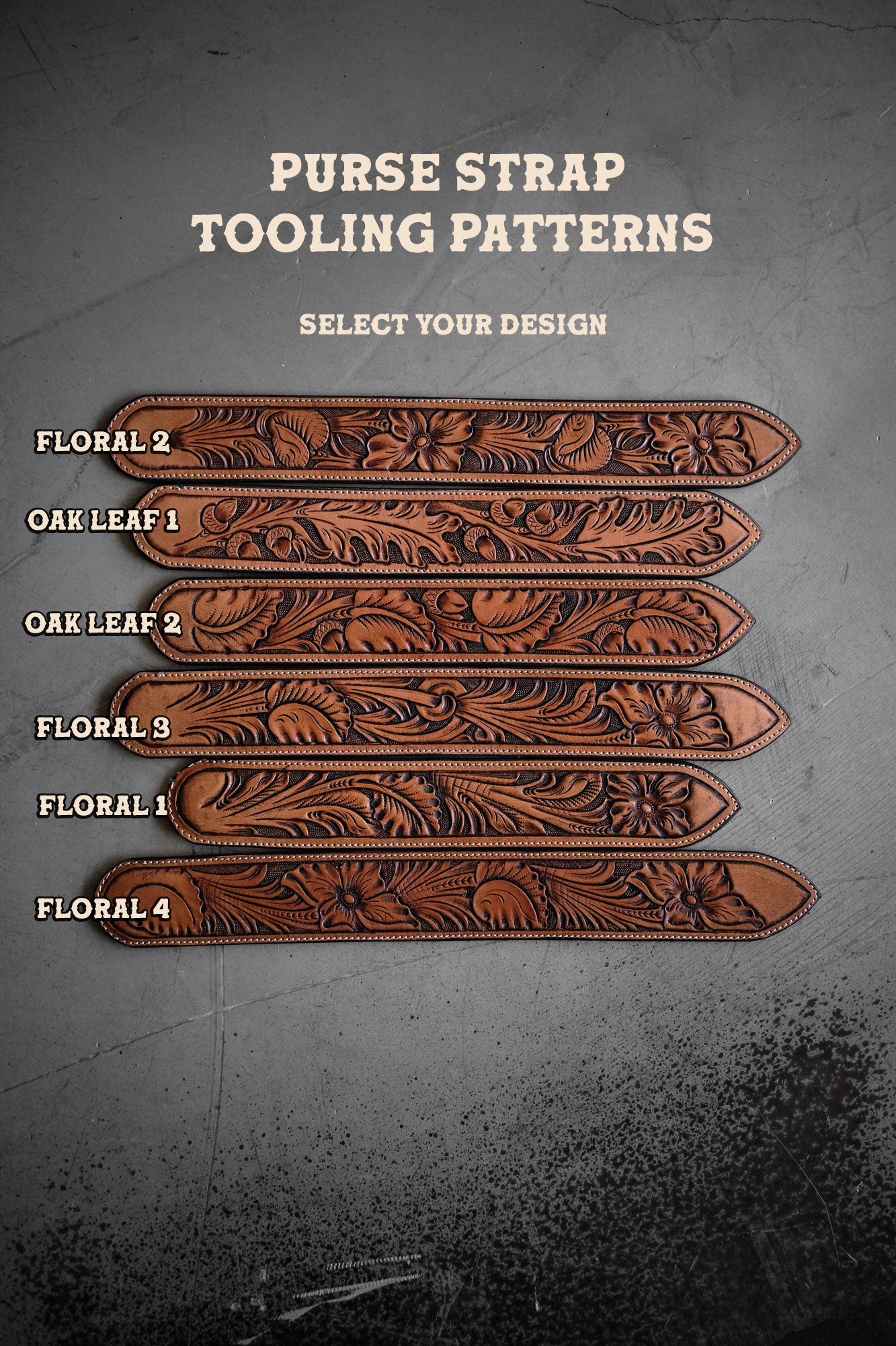 Custom Hand Tooled Western Purse Straps Wilkinson