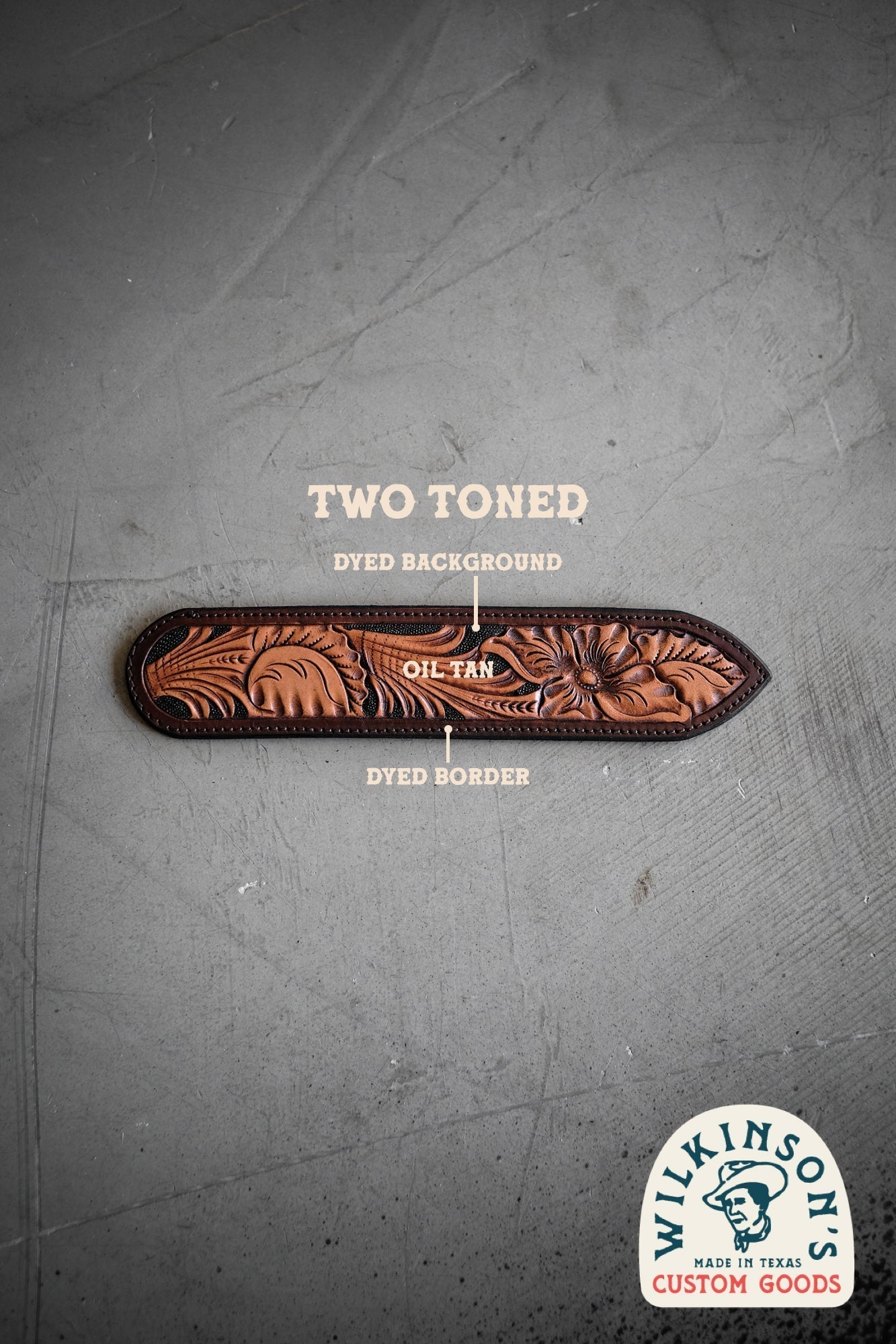 Custom Hand Tooled Belt | Oak Leaf #1 Wilkinson