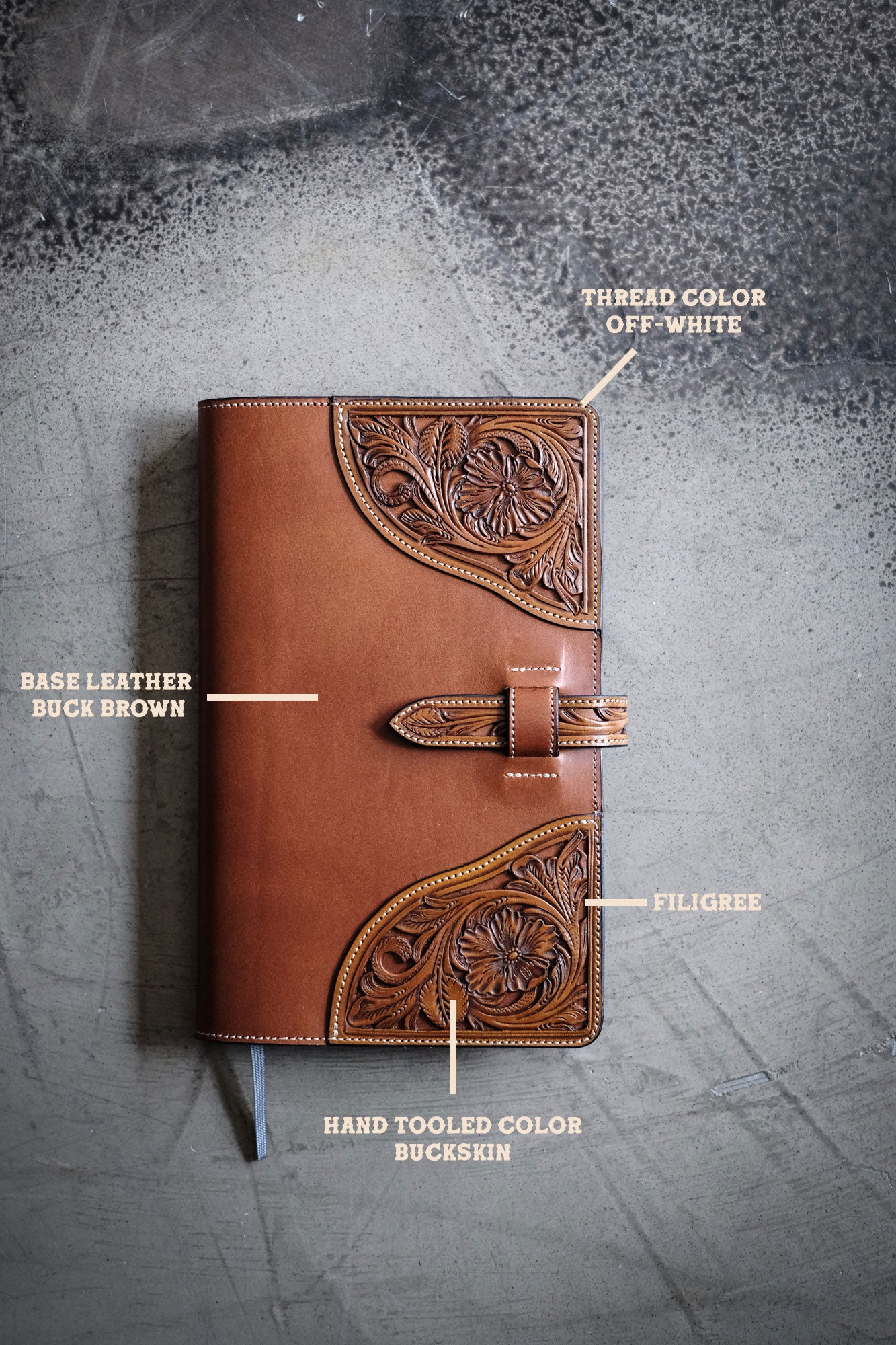 Custom 5x8 Western Notebook Cover