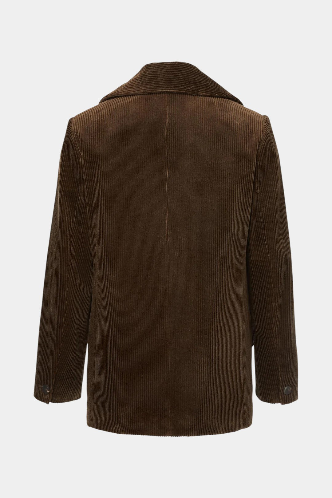 Western-Inspired Men's Corduroy Jacket - Brown