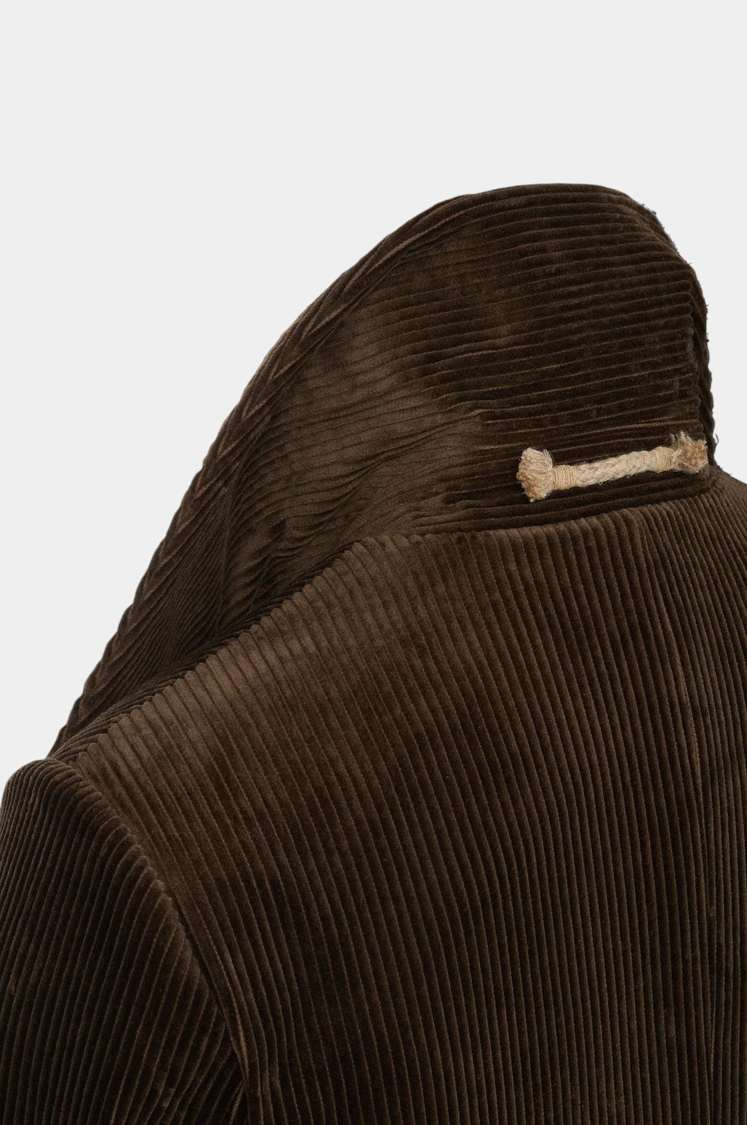 Western-Inspired Men's Corduroy Jacket - Brown