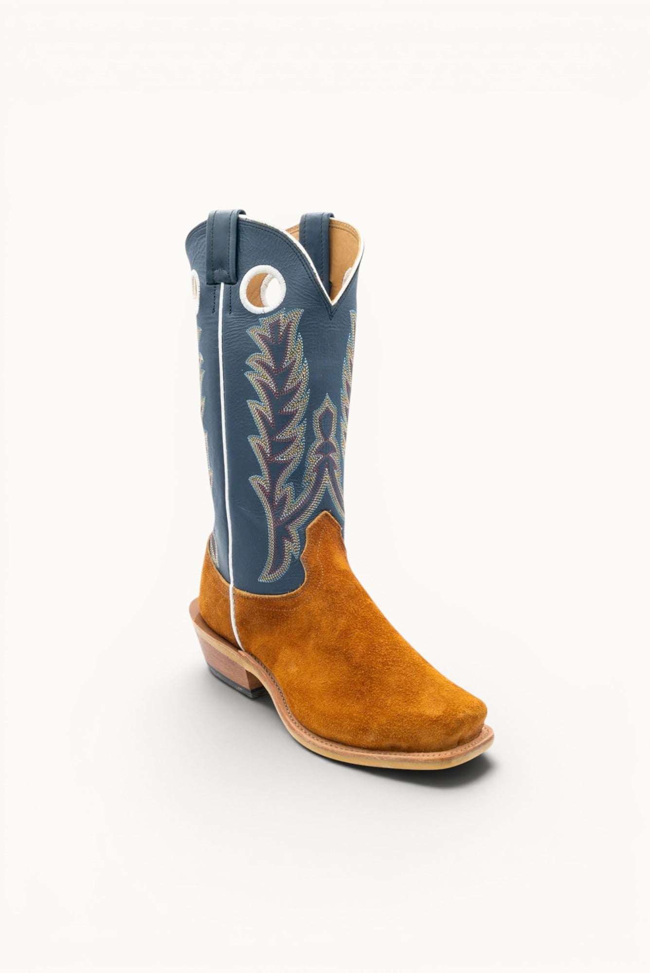 Red Brown Roughout Fenoglio Boot Co.