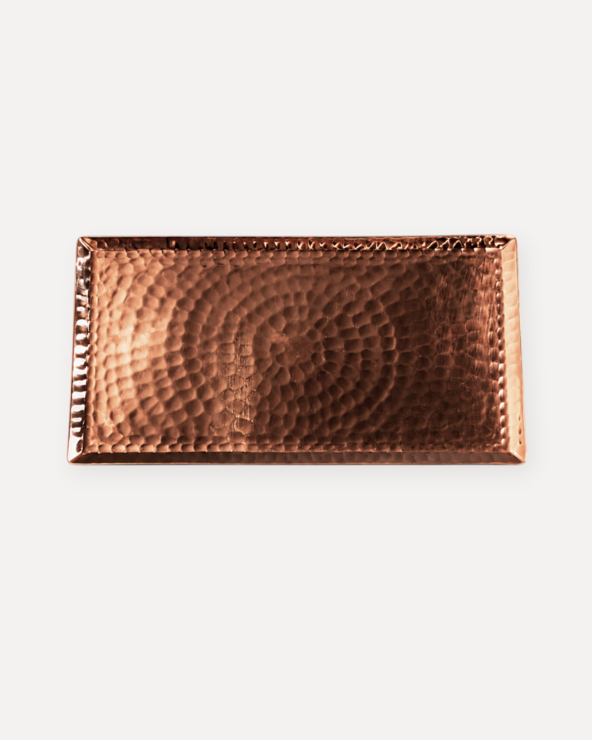 Chequer Copper Serving Tray Sertodo