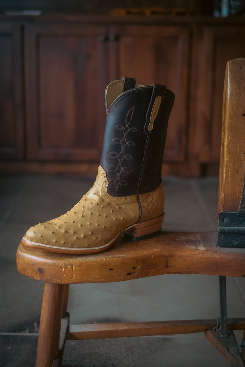 Antique Saddle Full Quill Ostrich Boot | W.F.G. Exclusive