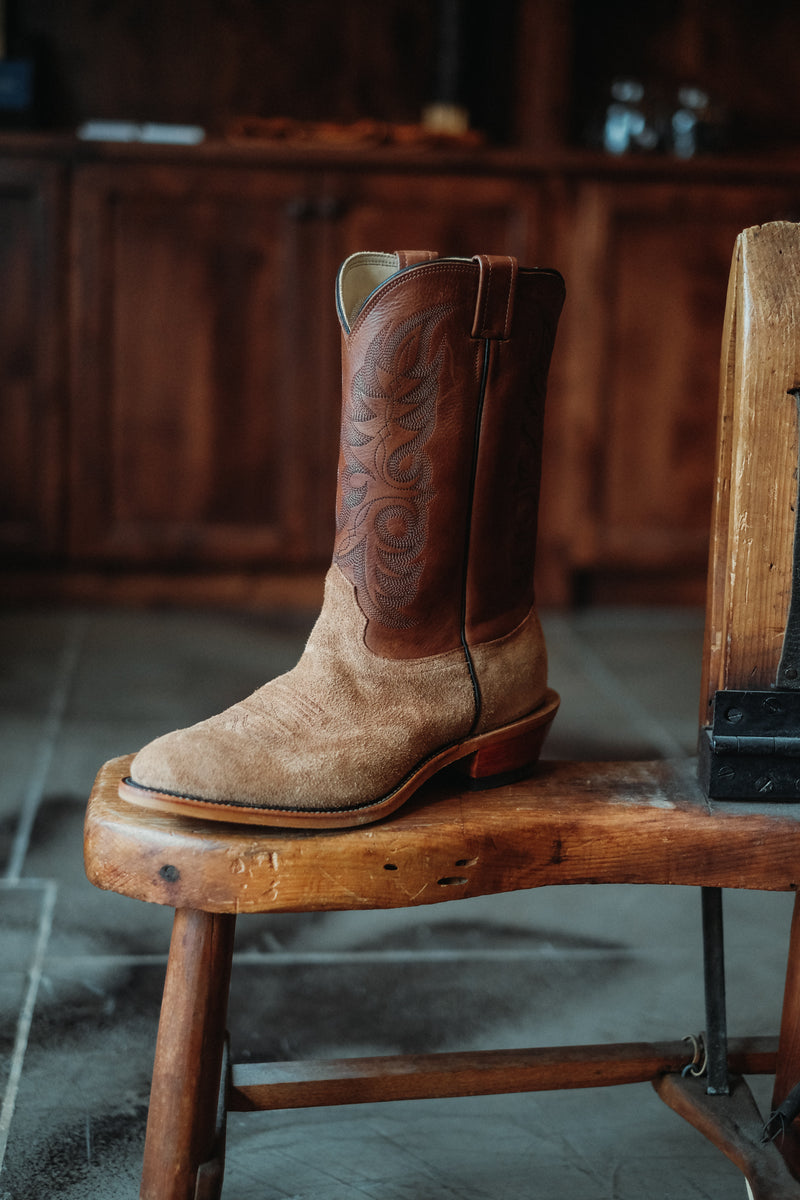 Tan Ranch Hand Rough Out Boot | W.F.G. Exclusive