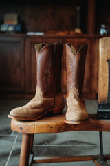 Tan Ranch Hand Rough Out Boot | W.F.G. Exclusive