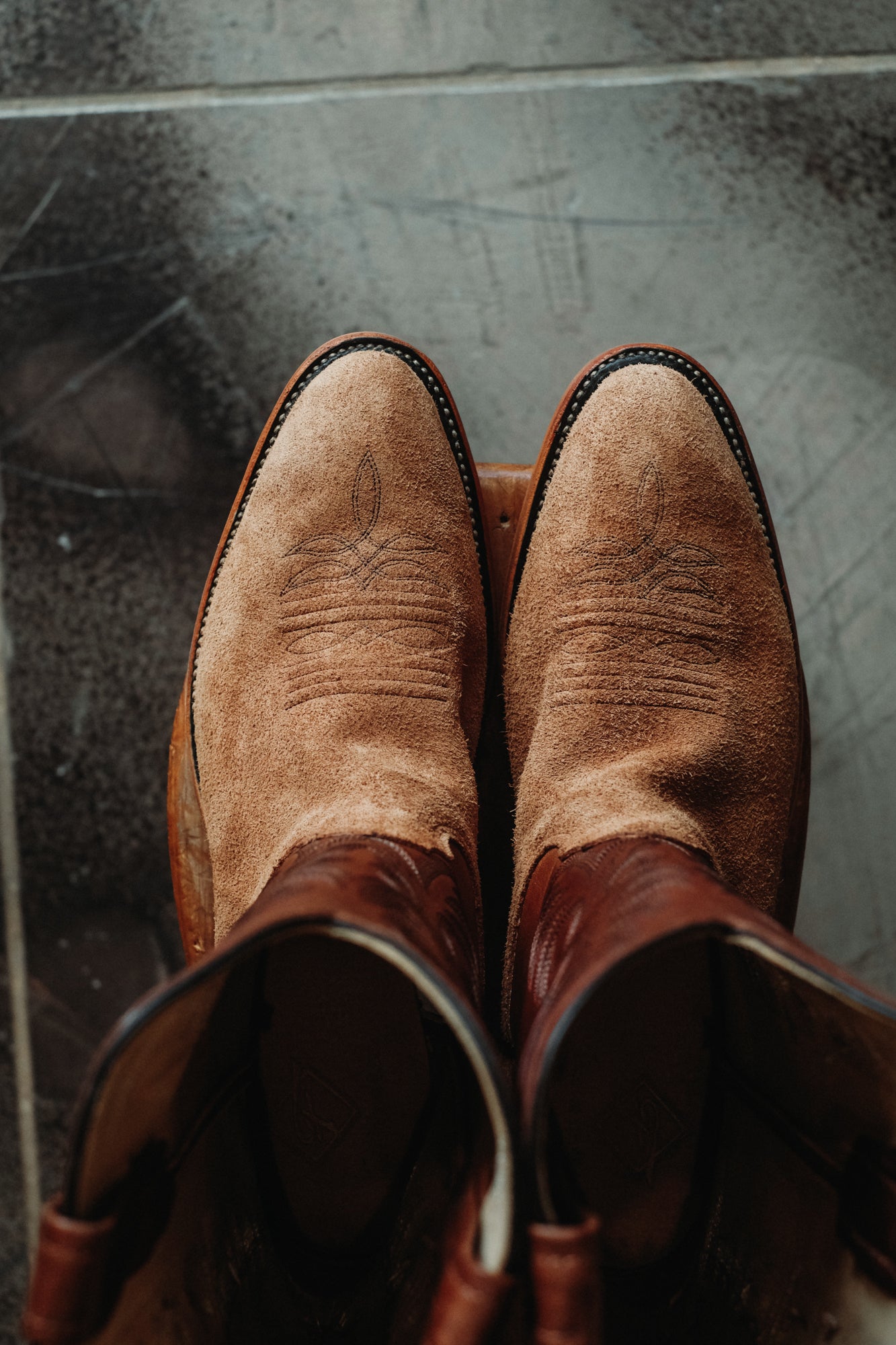 Tan Ranch Hand Rough Out Boot | W.F.G. Exclusive