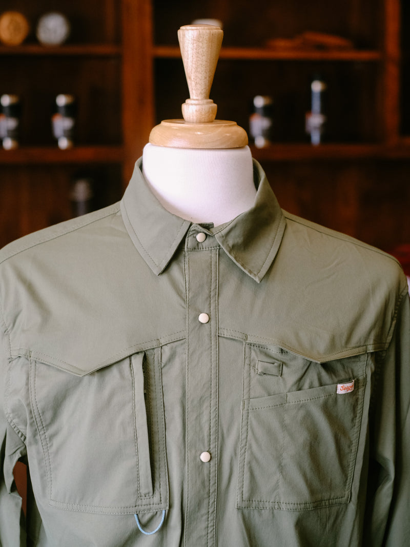 El Pescador L/S Shirt | Military Green