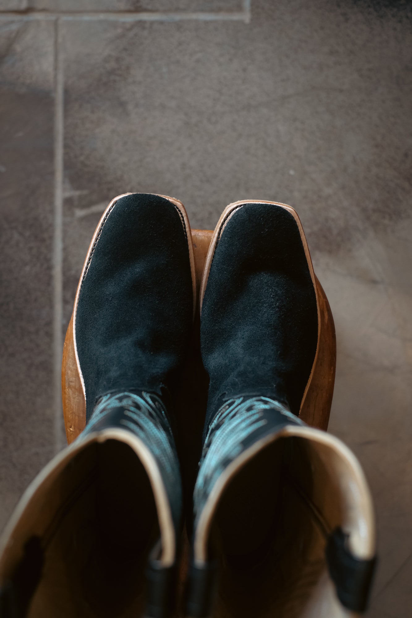 Black Victoria Roughout Boot