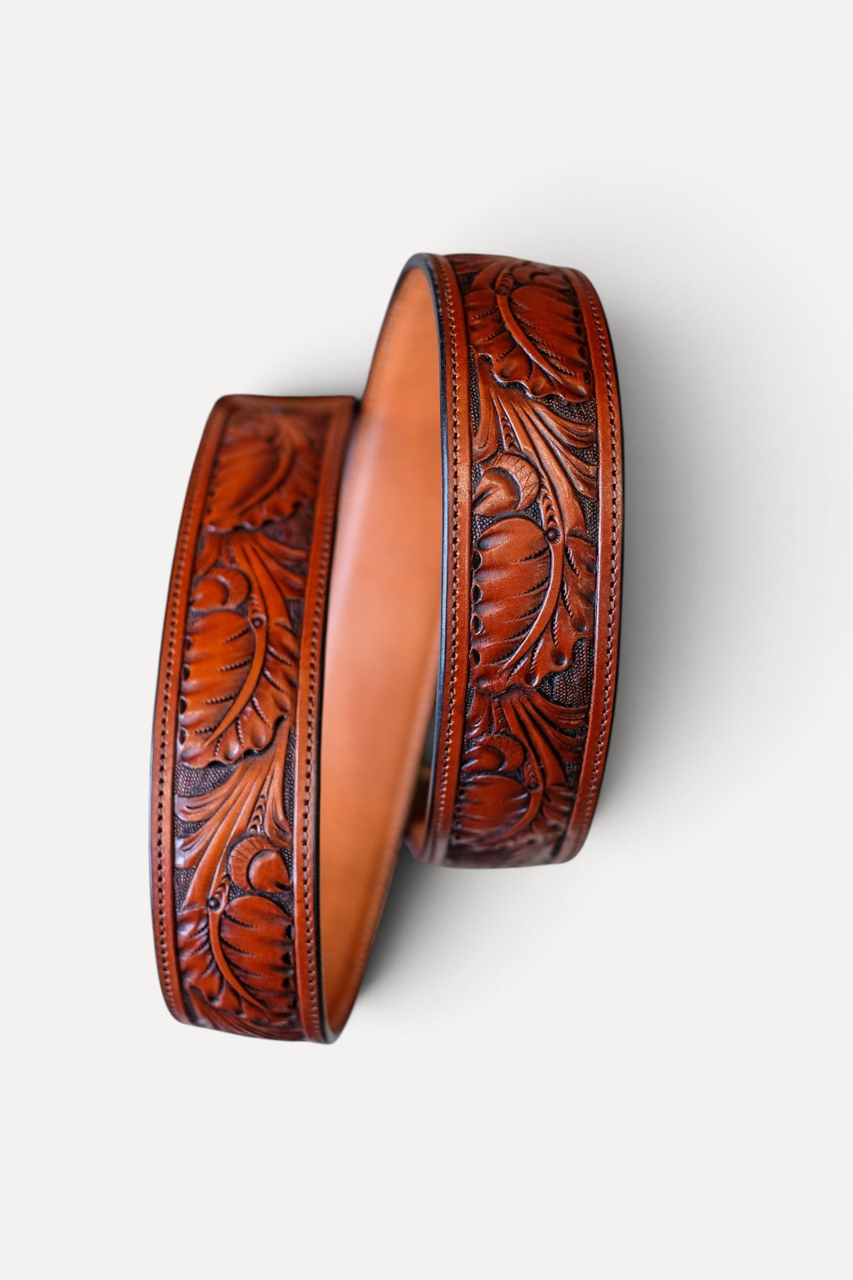 Custom Hand Tooled Belt | Oak Leaf #2 Wilkinson