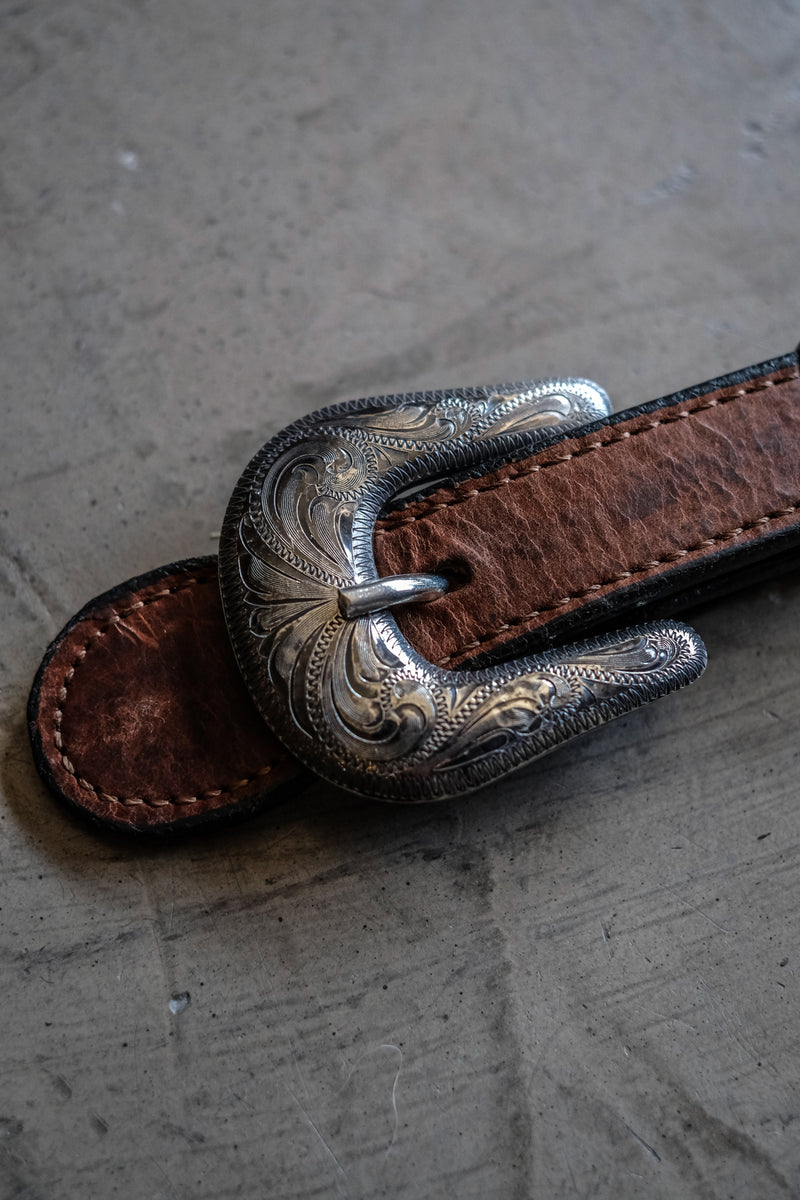 Buy Cowboy Belt Buckle Set - Antique Silver 