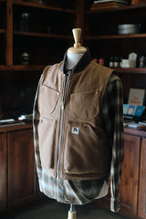 WFG x Ciano Farmer Work Vest | 12oz Brown Duck Canvas