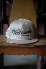 High Profile Cotton Snapback | Embroidered Wilkinson's Logo | Khaki & Black