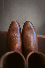 Fenoglio Boot Co. | Mens Tan Ranch Hand Cowhide Boot