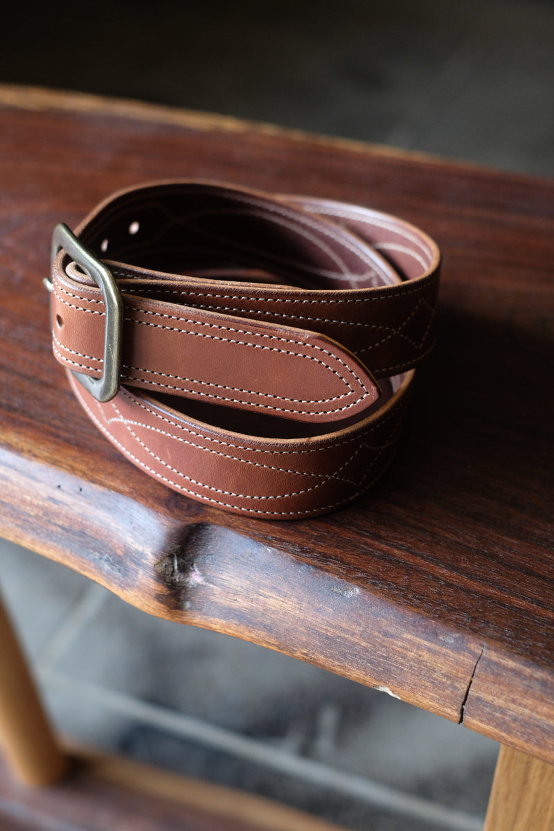 Rambler Belt | Buck Brown Harness Leather | 1.5" Wide