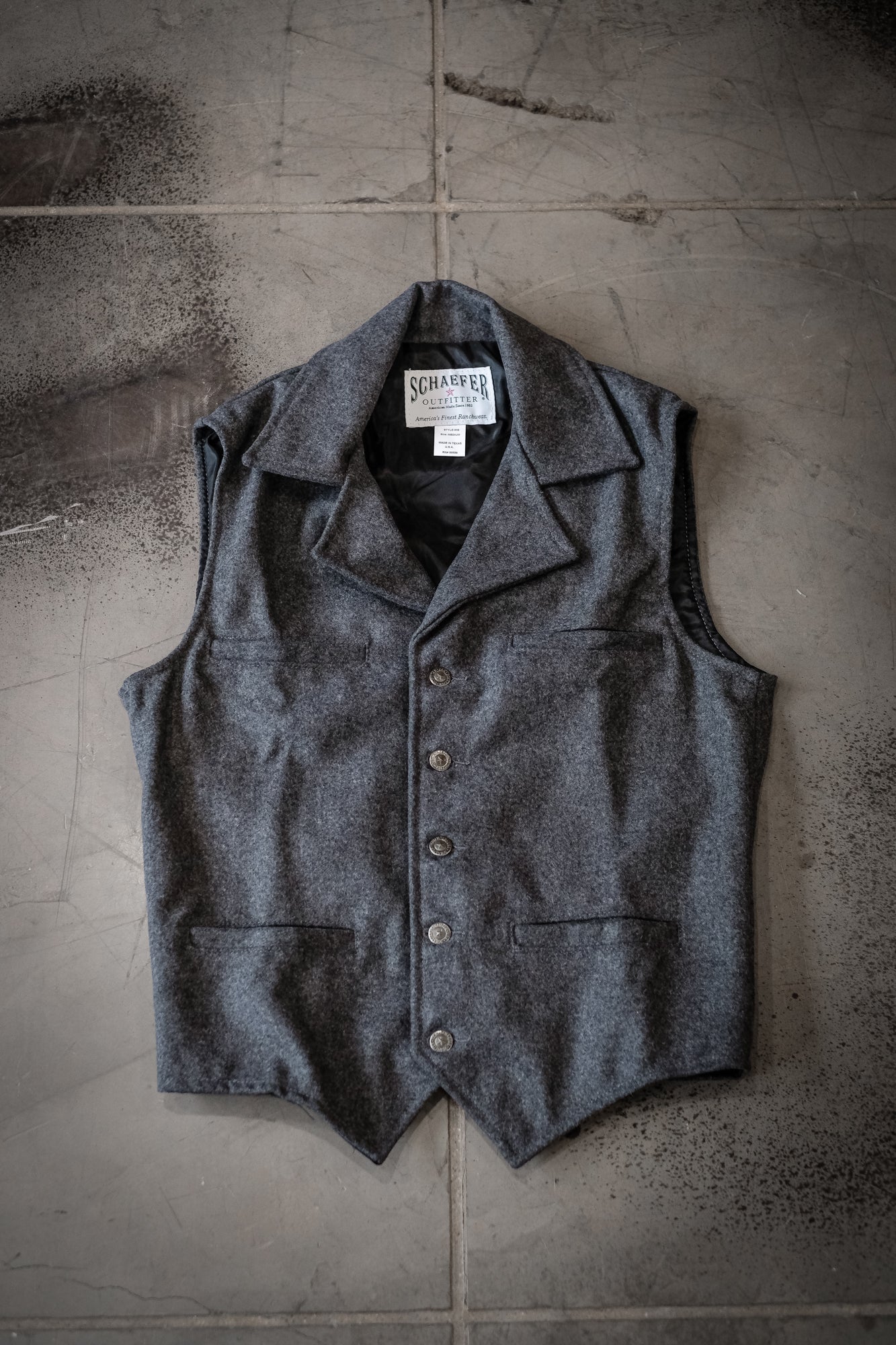 Cattle Baron Wool Vest