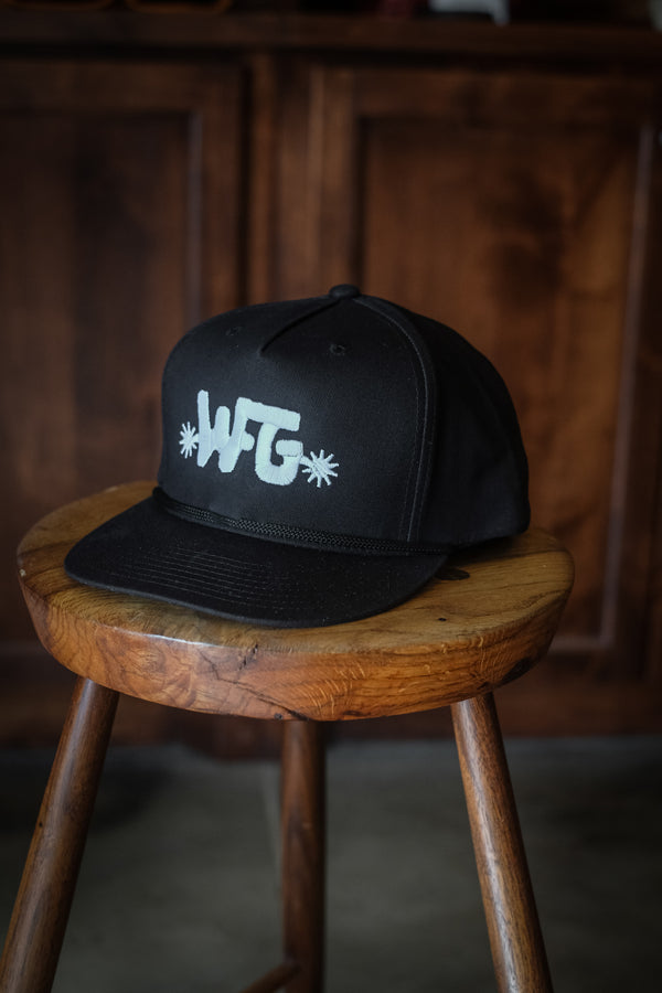 High Profile Cotton Snapback | Embroidered WFG Spur | Black & White