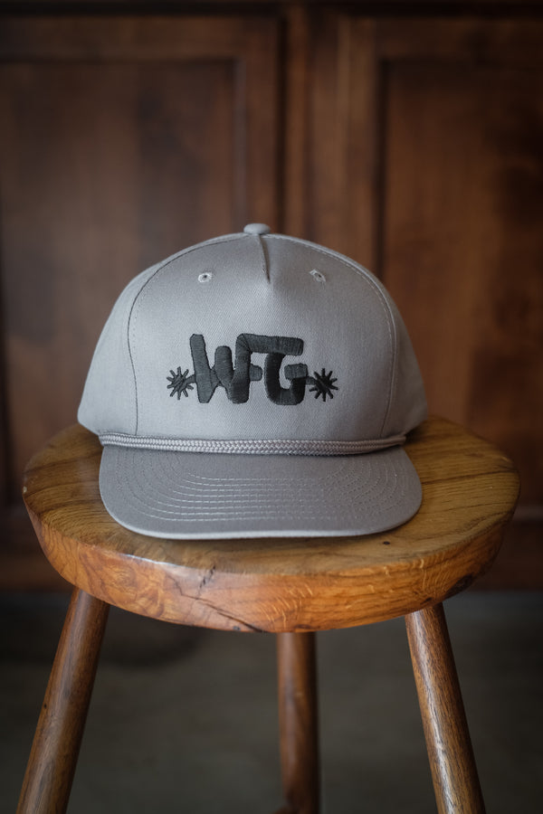 High Profile Cotton Snapback | Embroidered WFG Spur | Gray & Black
