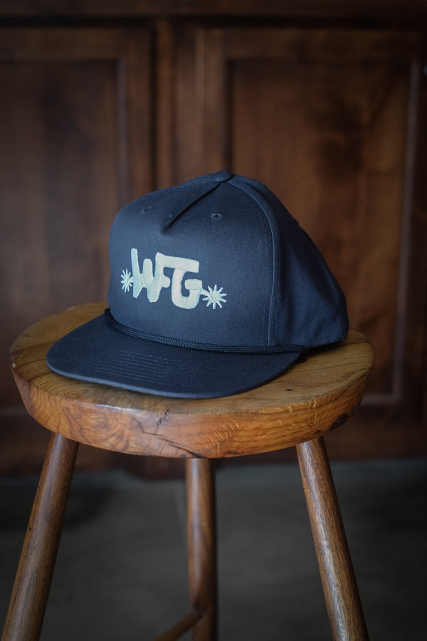 High Profile Cotton Snapback | Embroidered WFG Spur | Navy & White