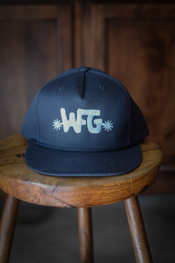 High Profile Cotton Snapback | Embroidered WFG Spur | Navy & White