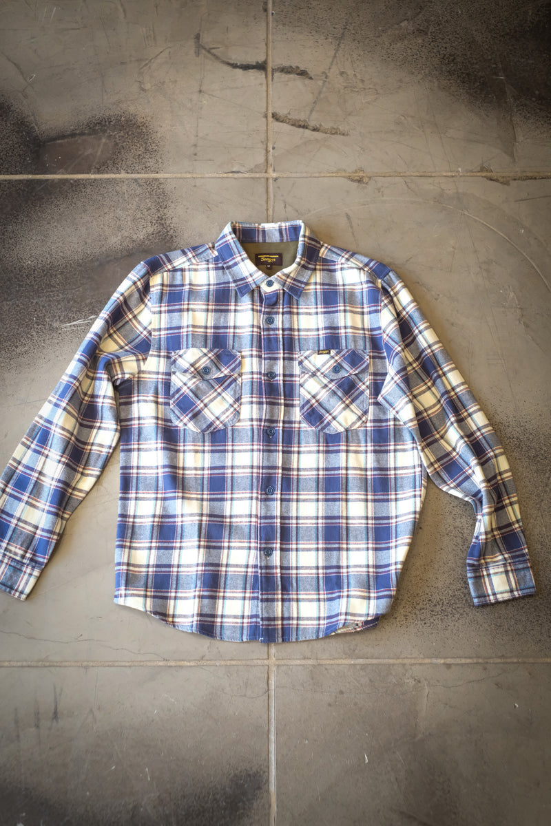 Calico Flannel | Natural Blue