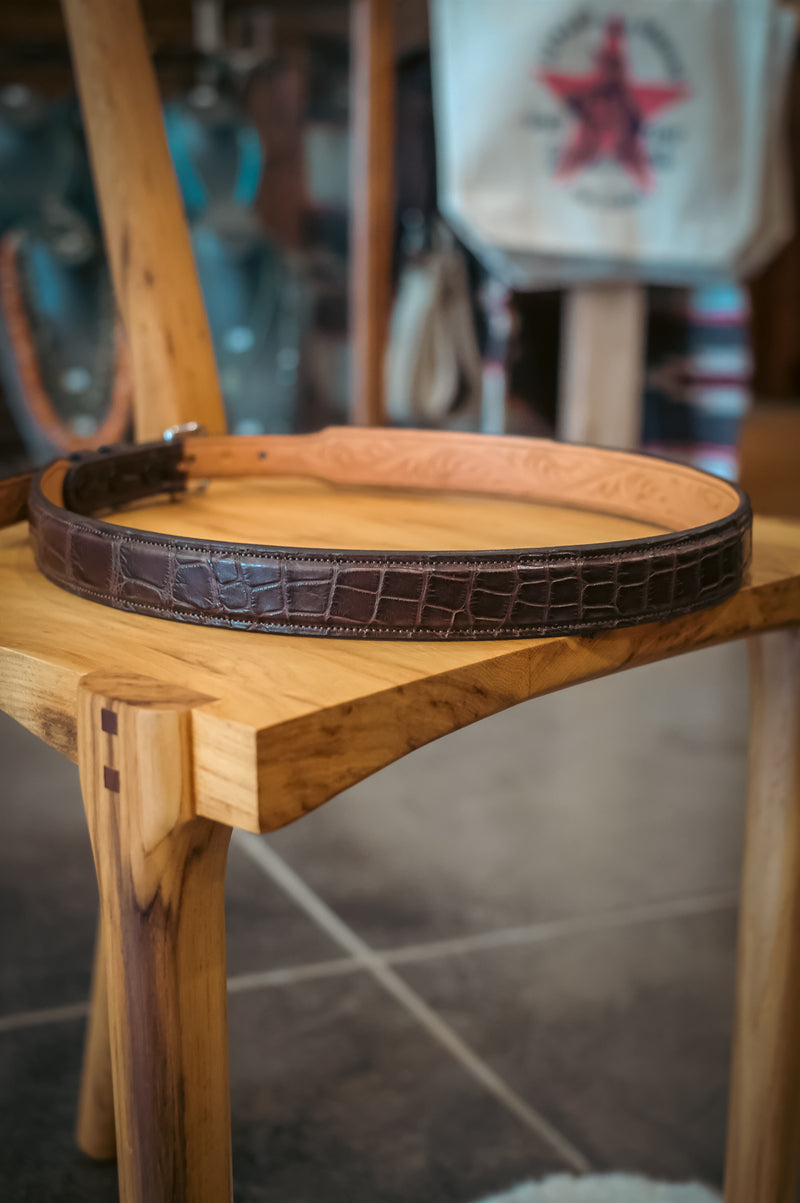 Custom American Alligator Belt