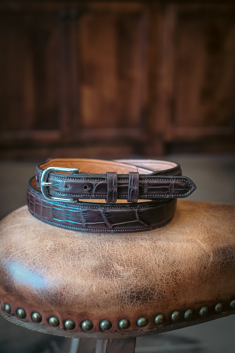 Custom American Alligator Belt