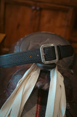 Custom Hand Tooled Belt | Basket Stamp