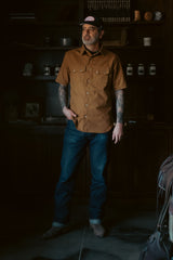 10oz Duck Canvas Short Sleeve Shirt | Ocre | Made in Texas