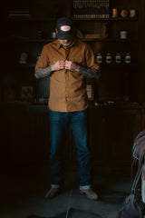 10oz Duck Canvas Short Sleeve Shirt | Ocre | Made in Texas