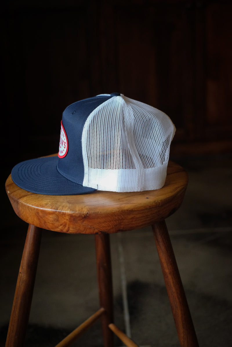 WFG Makers Mark | Navy & White | High Crown Snapback