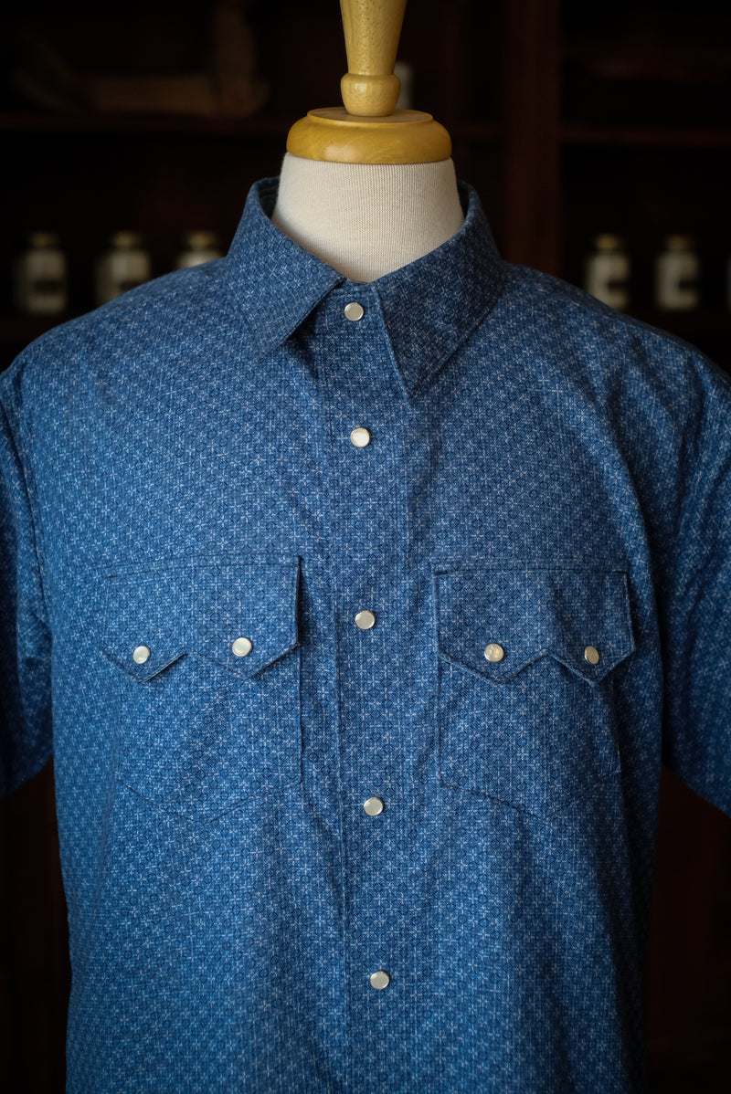 6oz Short Sleeve Shirt | Nara Blue | Made in Texas