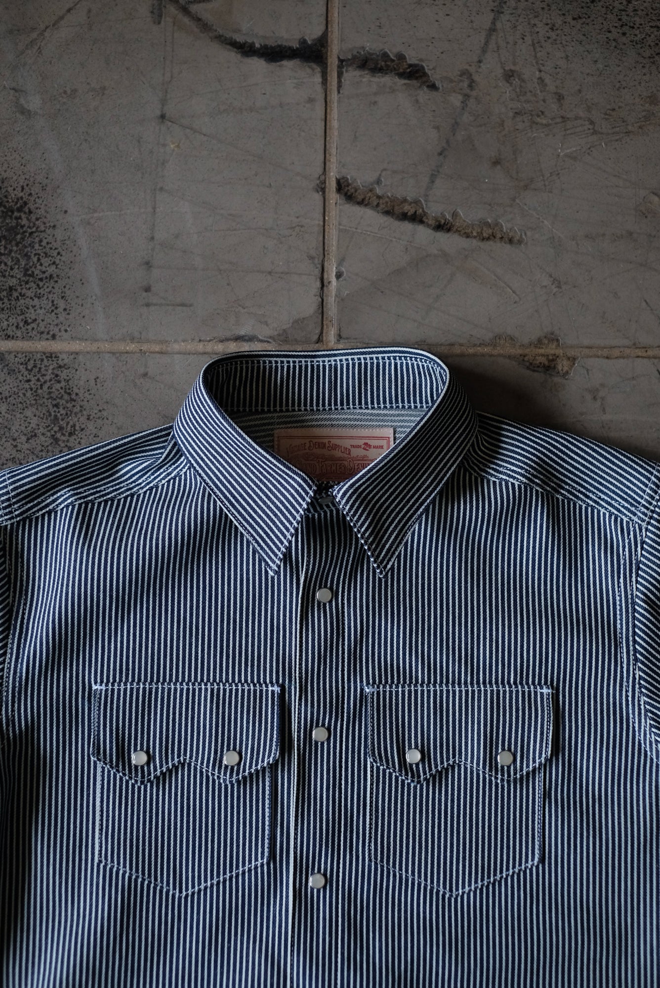 10oz Short Sleeve Shirt | Hickory Stripe | Made in Texas