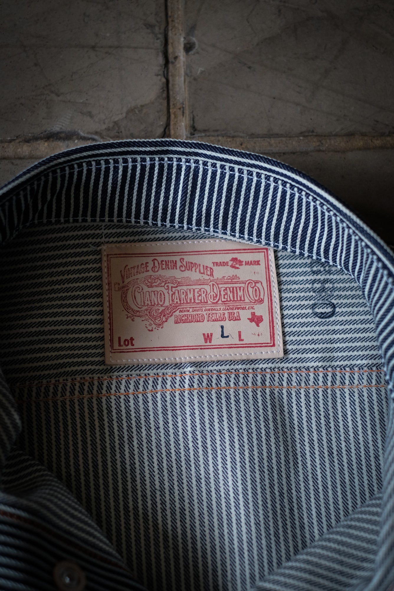 10oz Short Sleeve Shirt | Hickory Stripe | Made in Texas