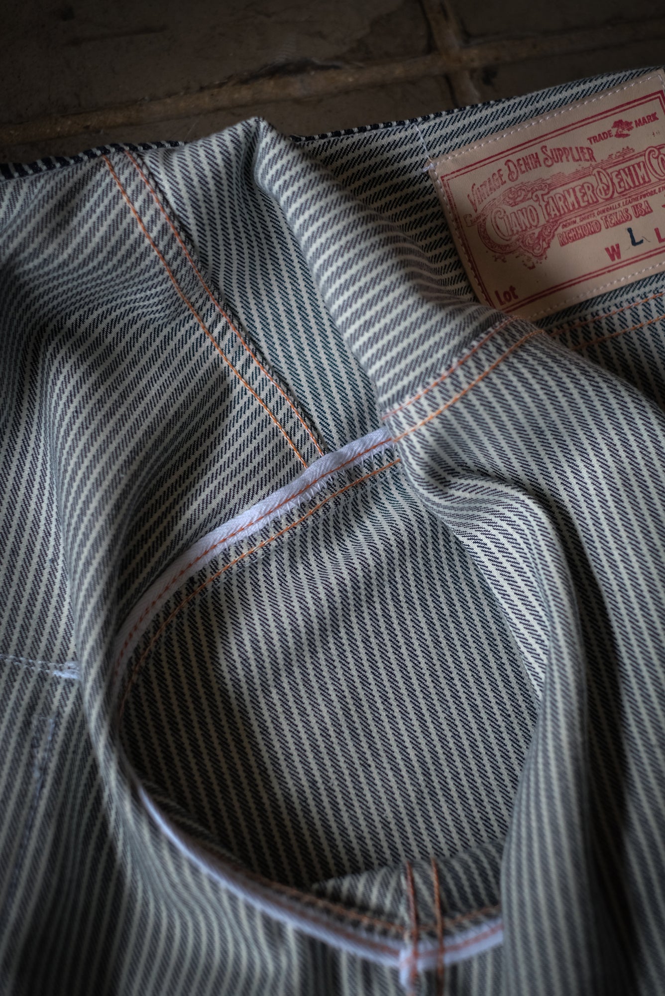 10oz Short Sleeve Shirt | Hickory Stripe | Made in Texas