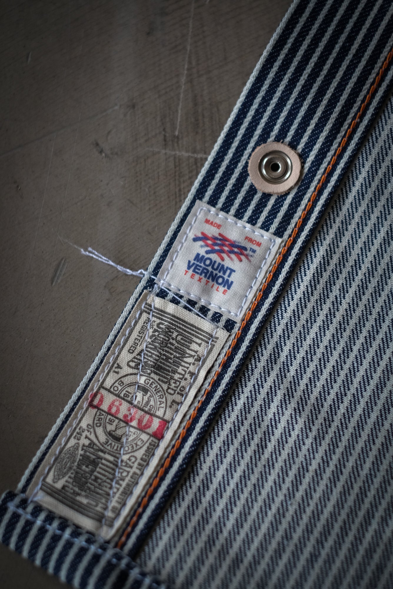 10oz Short Sleeve Shirt | Hickory Stripe | Made in Texas