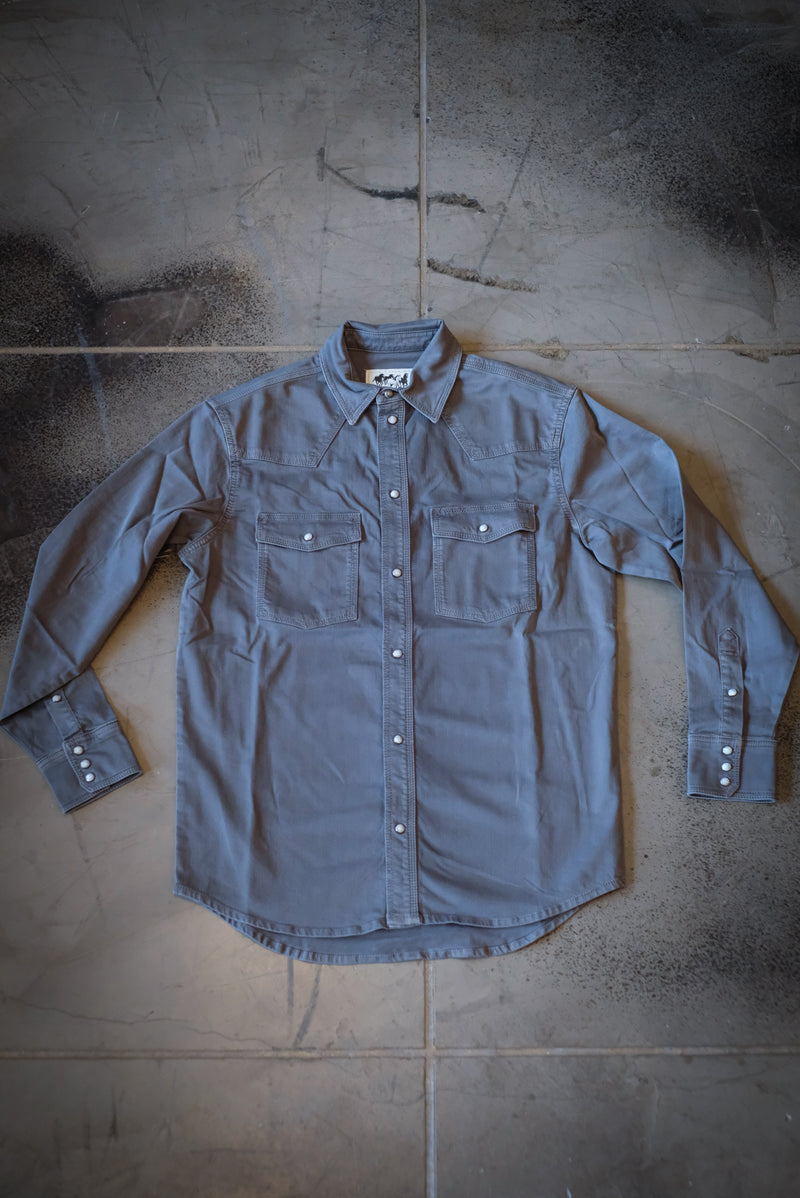 Western Denim Snap Shirt | Carbon