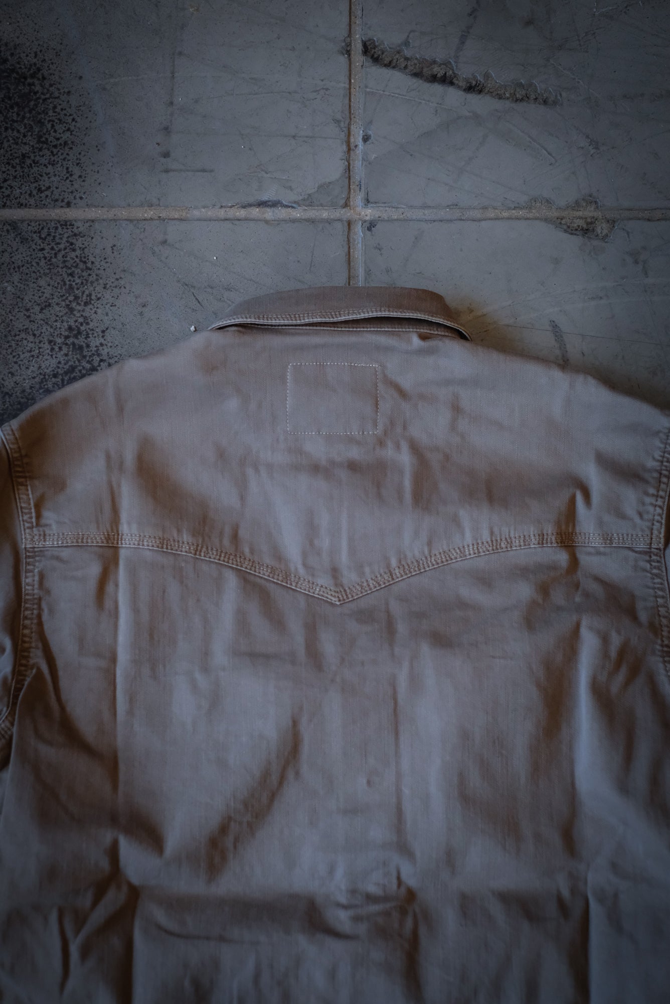 Western Denim Snap Shirt | Khaki