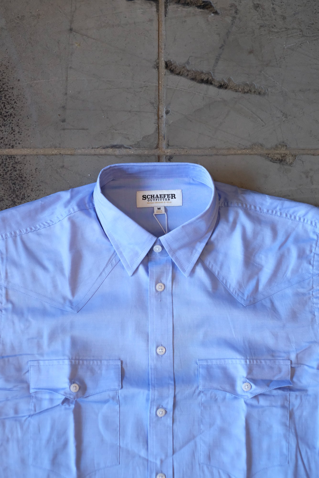 Classic Western Pinpoint Button Down | Blue