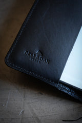 Pocket Notebook Cover | Black Bridle Leather