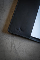 5x8 Notebook Cover | Black Bridle Leather