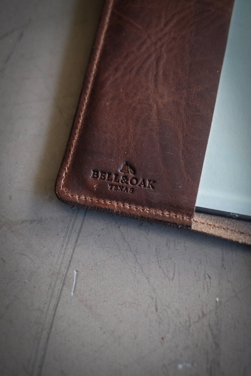 Pocket Notebook Cover | Brown Nut Horween Leather