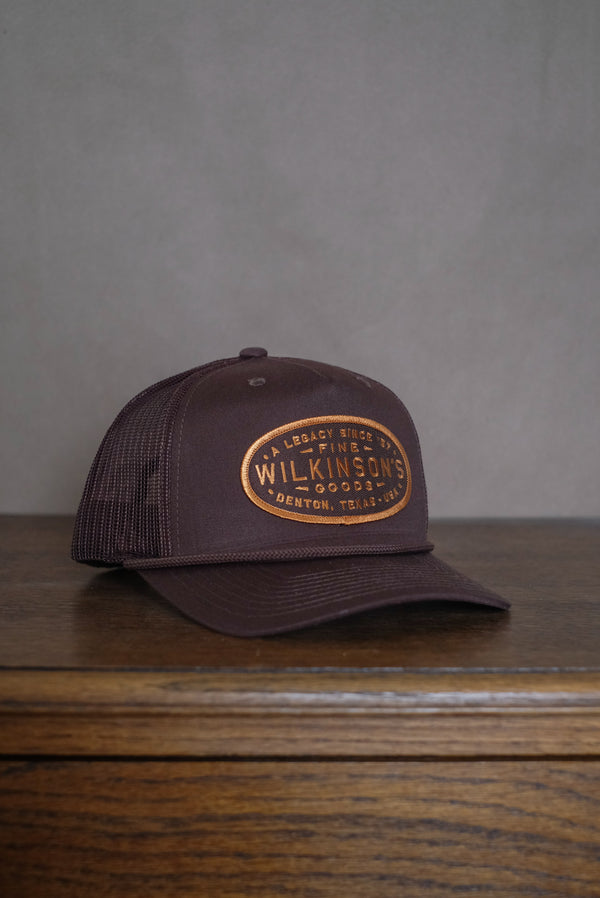 WFG Makers Mark Orange Brown | Brown Mesh Snapback