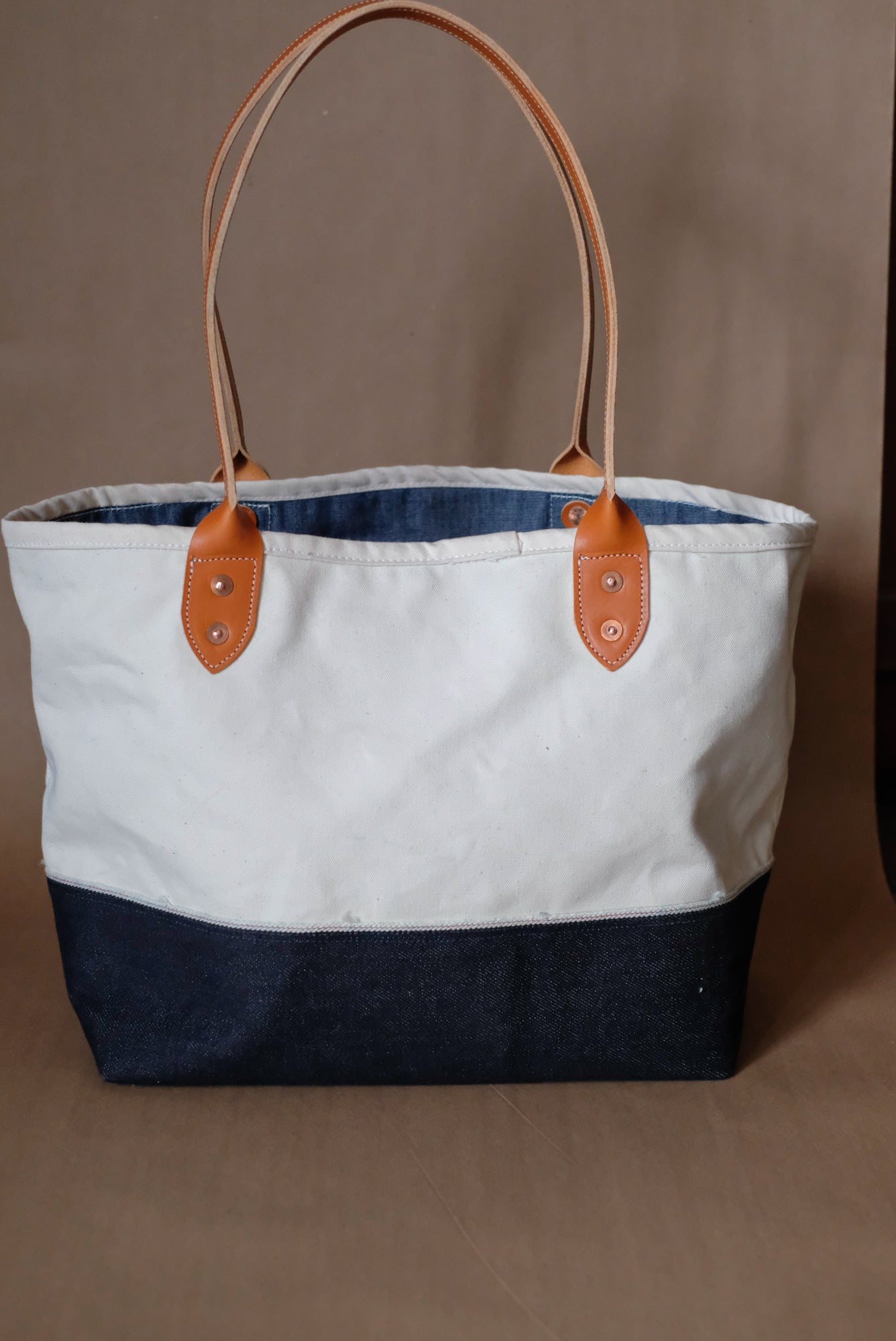 Canvas & Denim Tote Bag