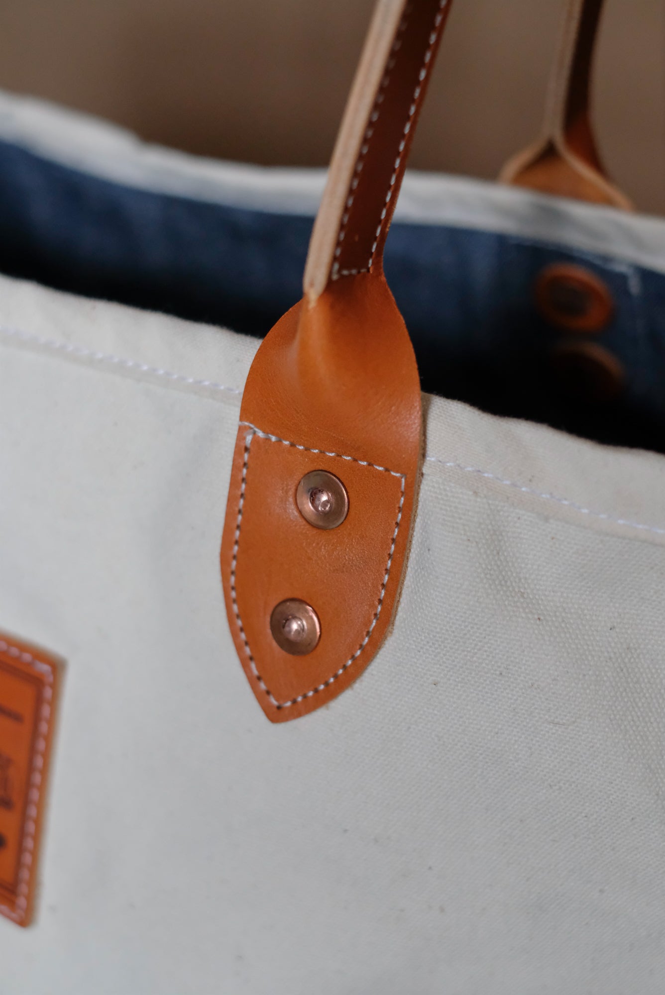 Canvas & Denim Tote Bag