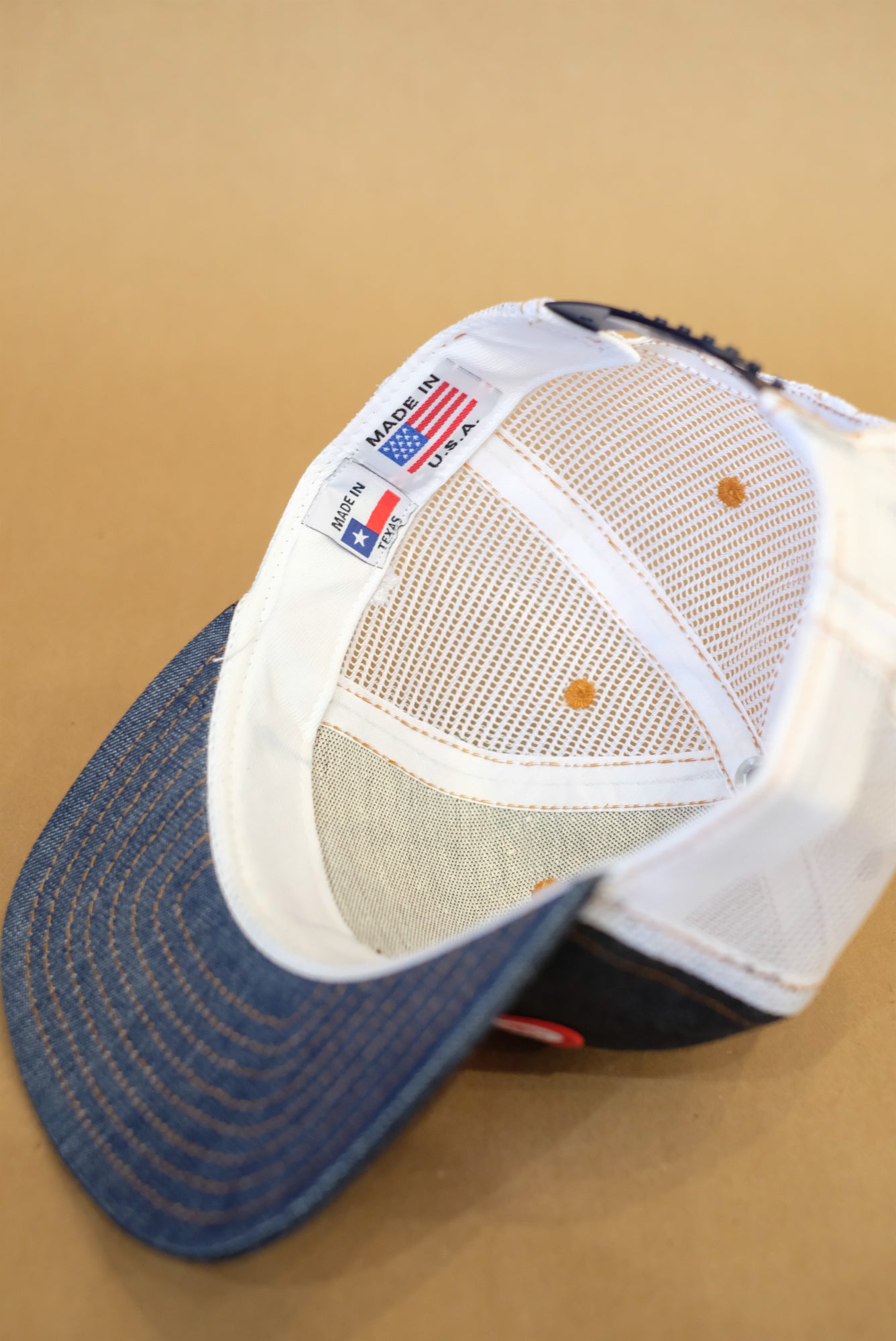 WFG Makers Mark | Denim & White Mesh Snapback