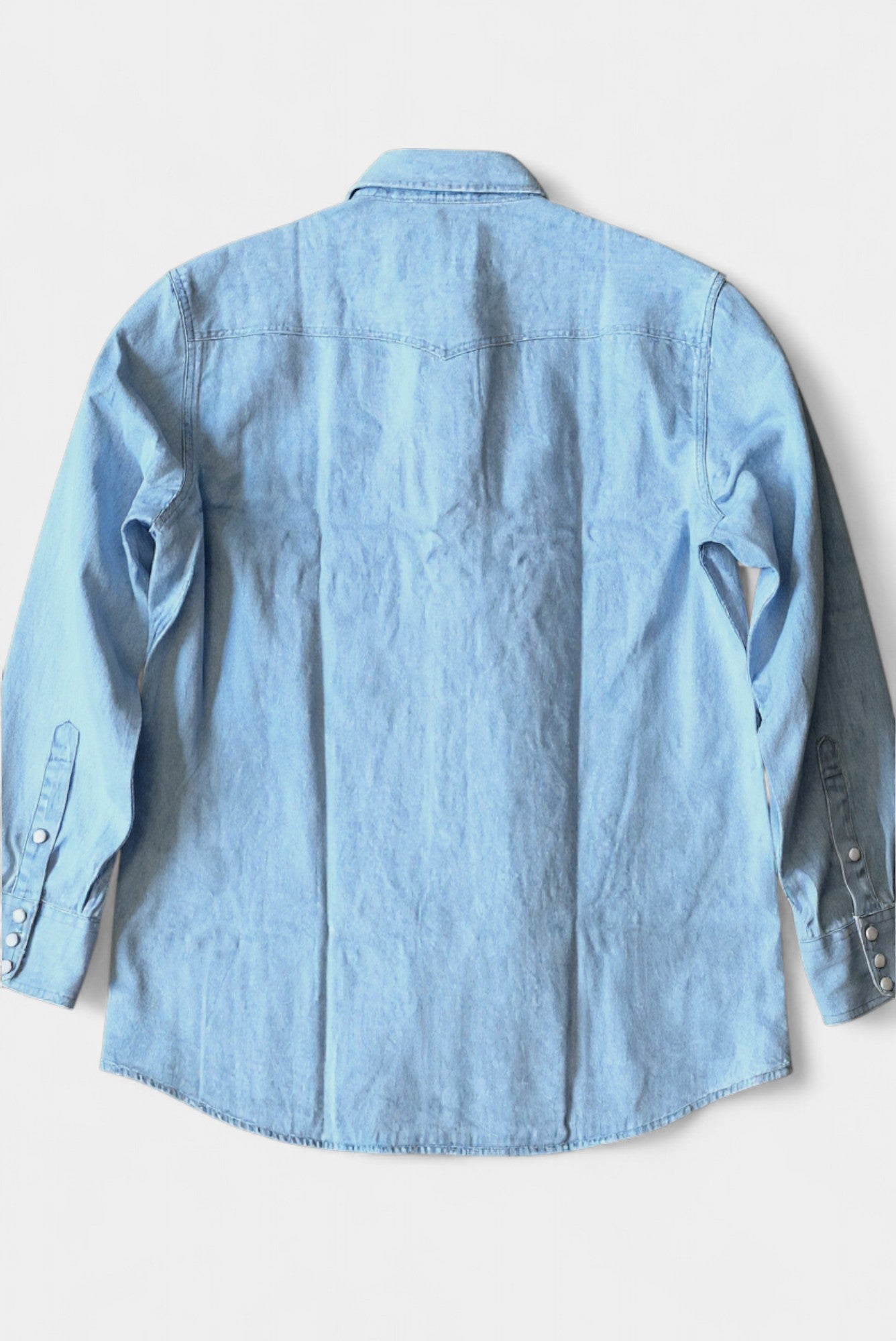 Classic Western Denim Snap Shirt