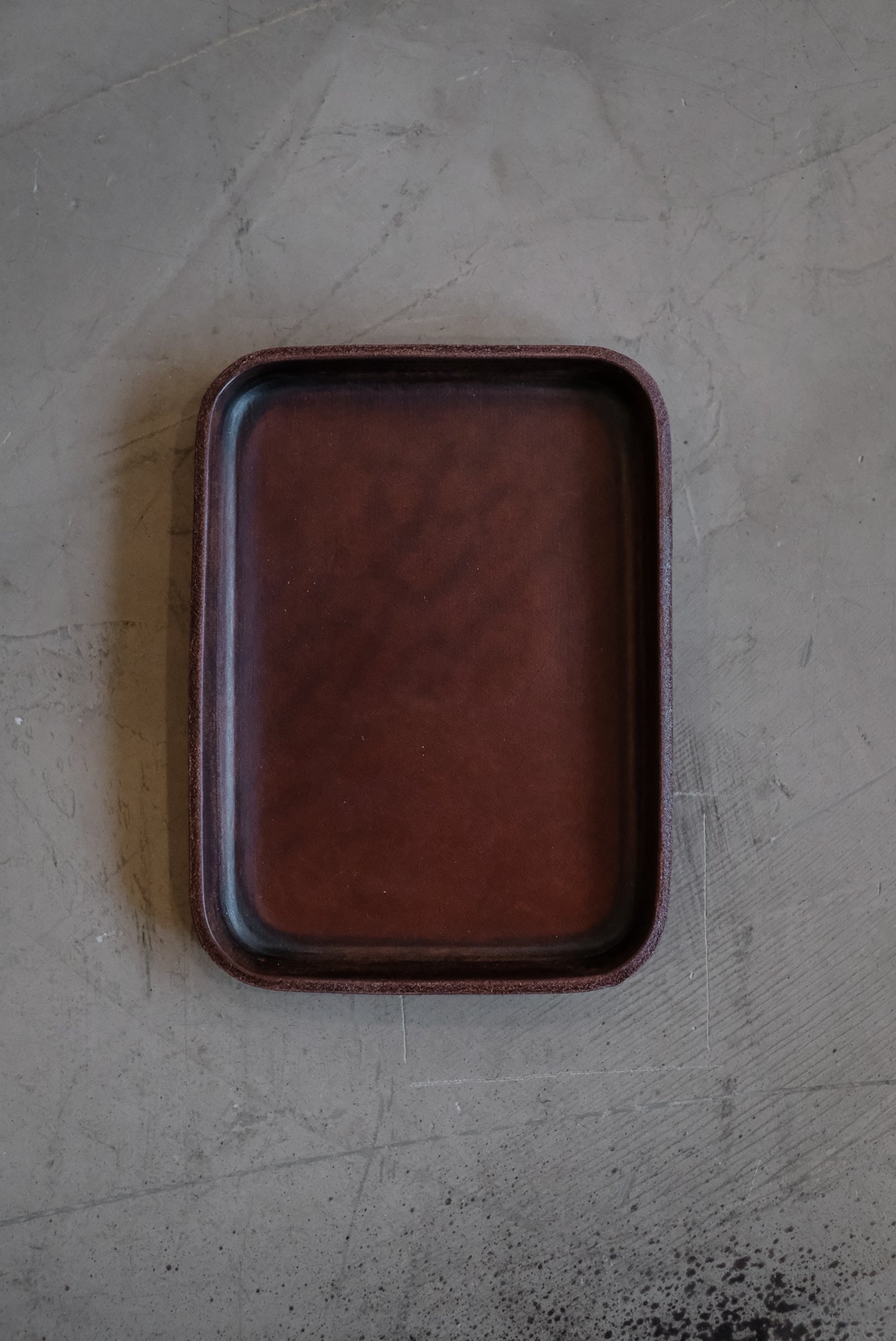 Molded Leather Tray