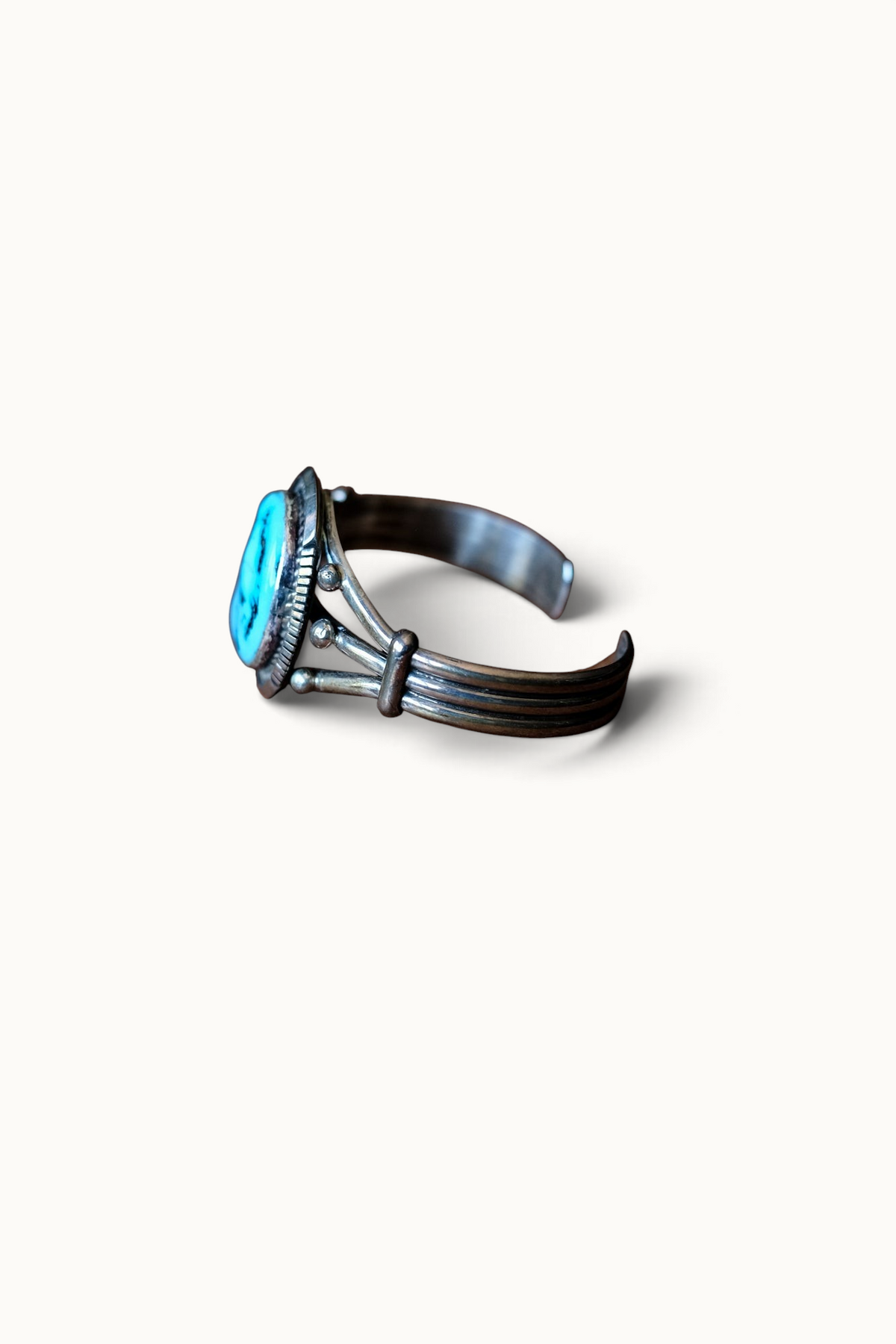 Sterling Silver + Turquoise Cuff - Eugene Belone Pat Seeds