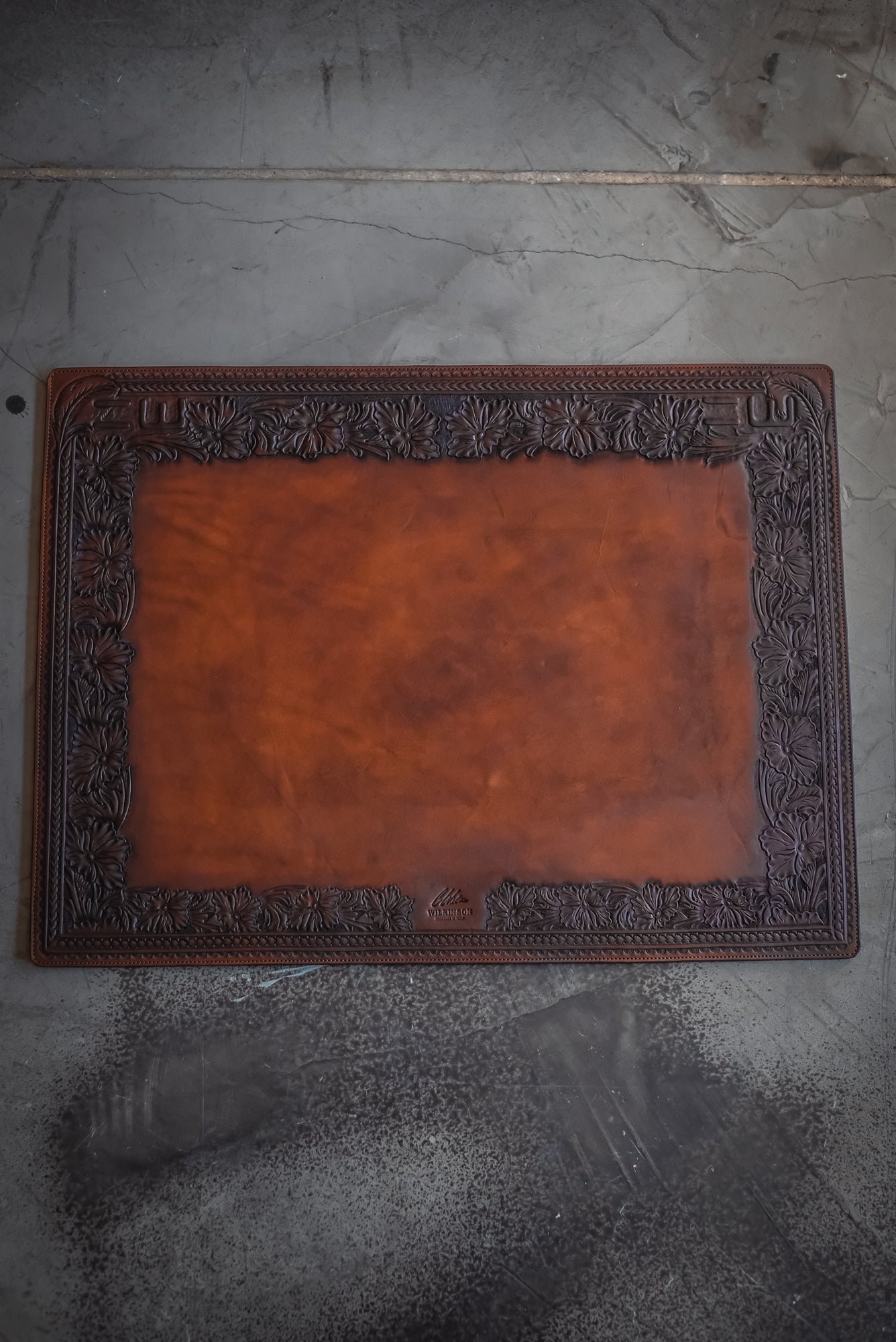Western Leather Desk Mat